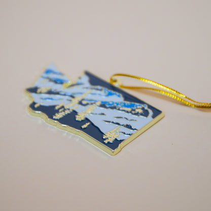 WA Landscape Enamel Ornament