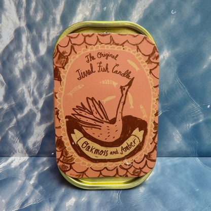 The Tinned Fish Candle / Oakmoss & Amber