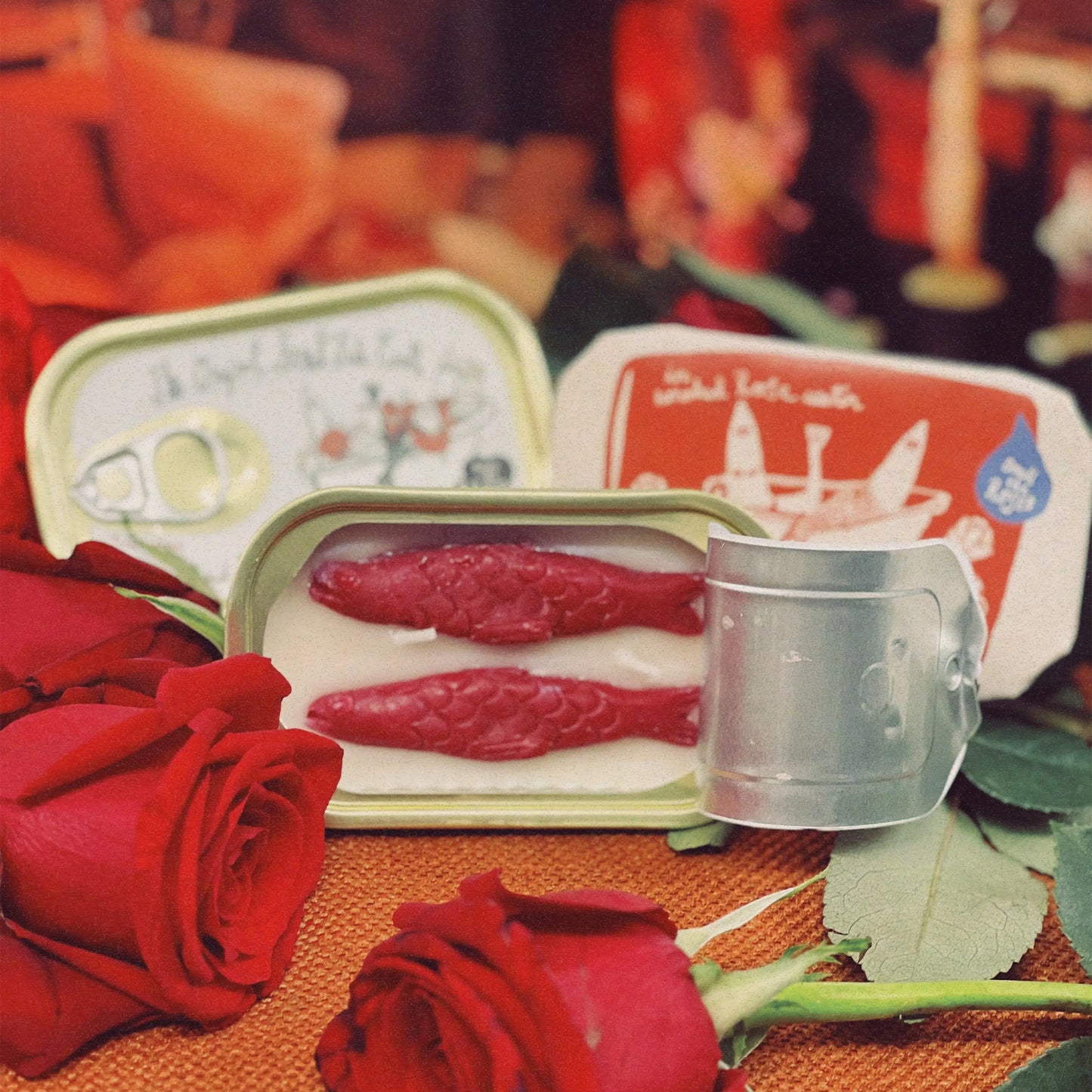 The Tinned Fish Candle /  Smoked Rose Water