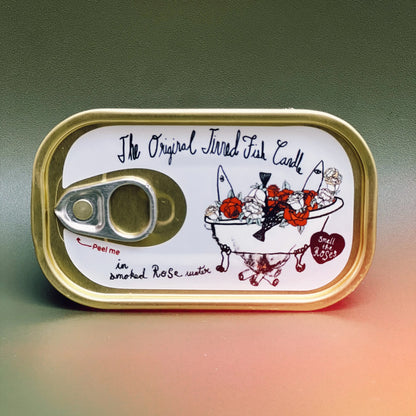 The Tinned Fish Candle /  Smoked Rose Water