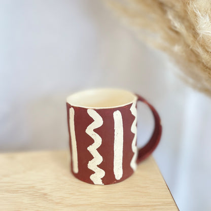 Terracotta Wiggle Mug