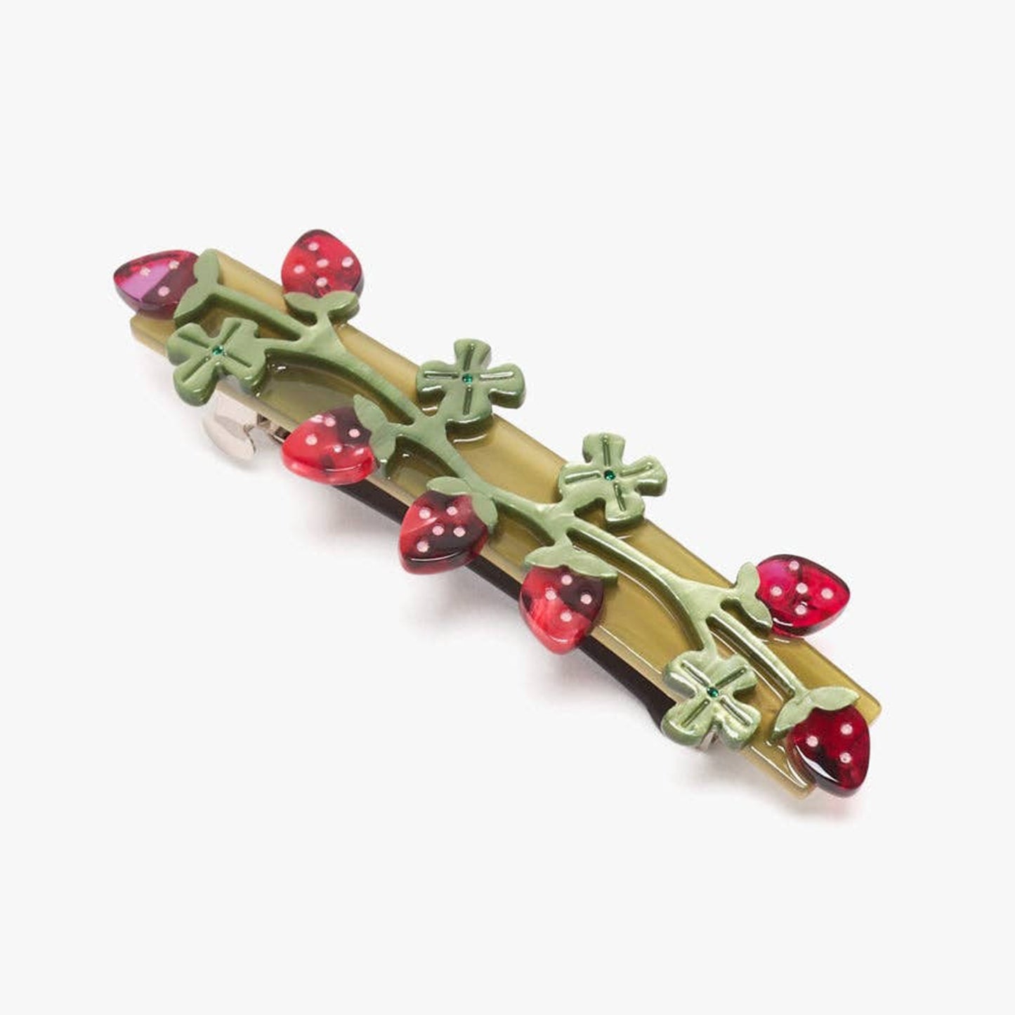 Wild Strawberry French Barrette