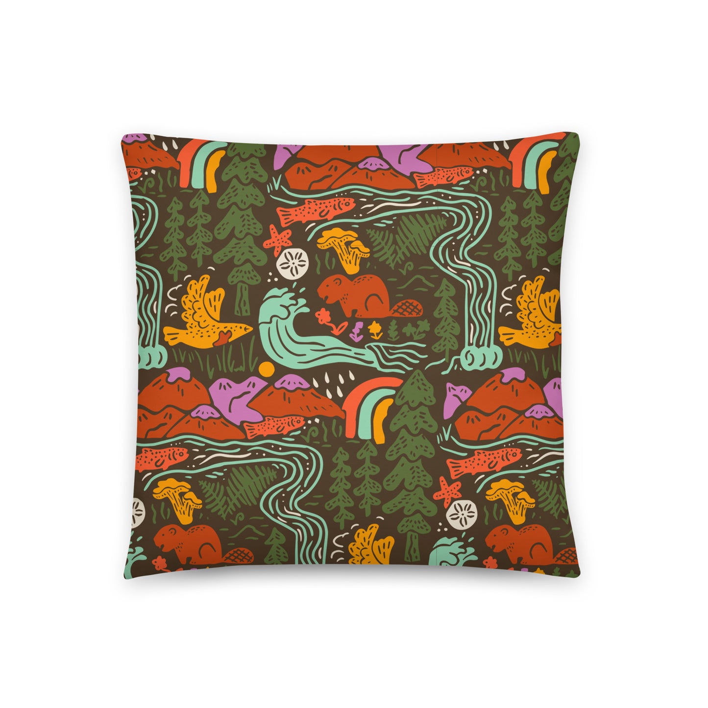 OR Adventures Throw Pillow