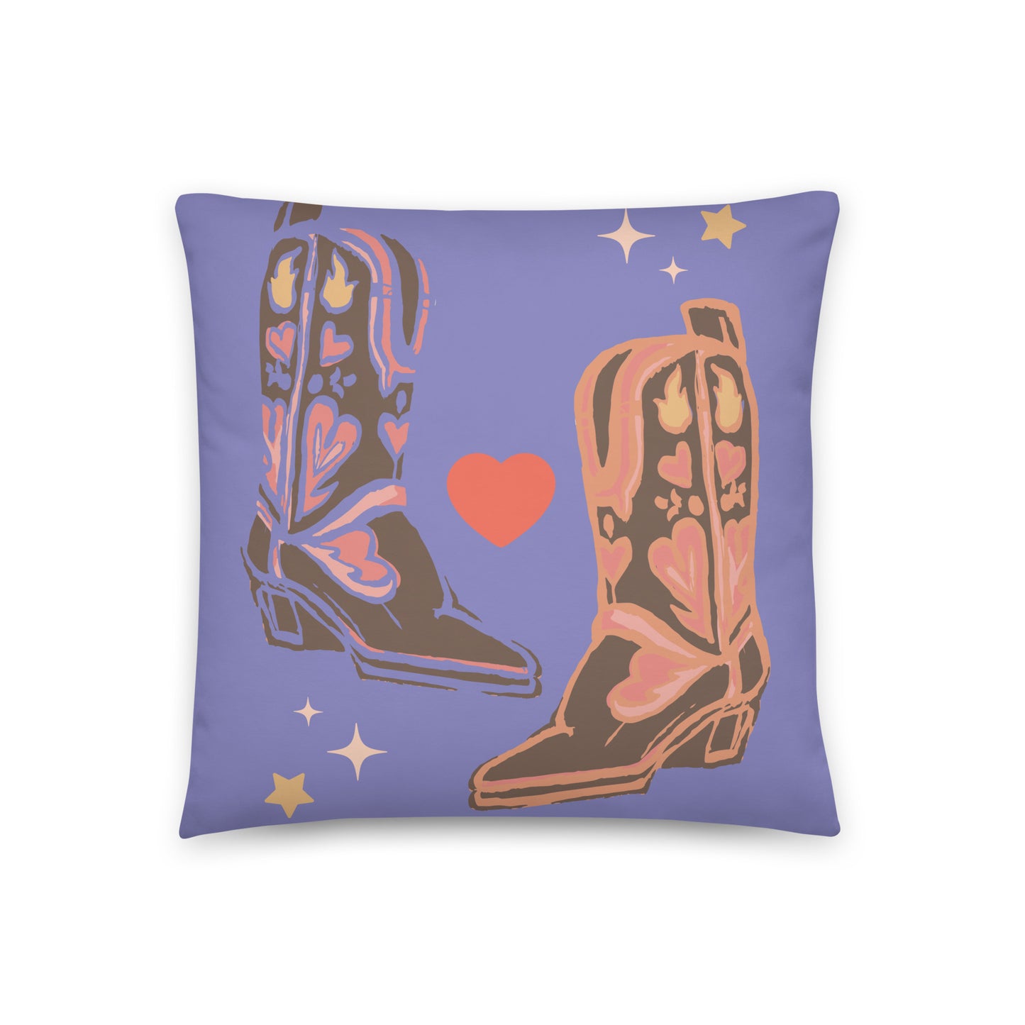 Howdy Boots Throw Pillow