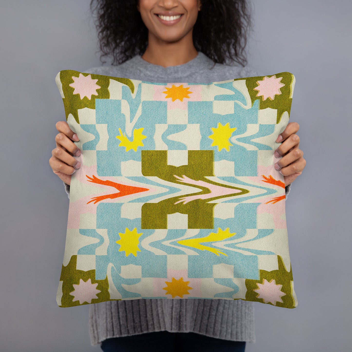 Patchwork Throw Pillow