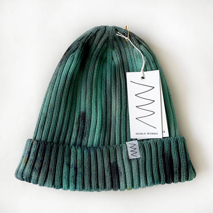 Evergreen Hand-Dyed Beanie Hat