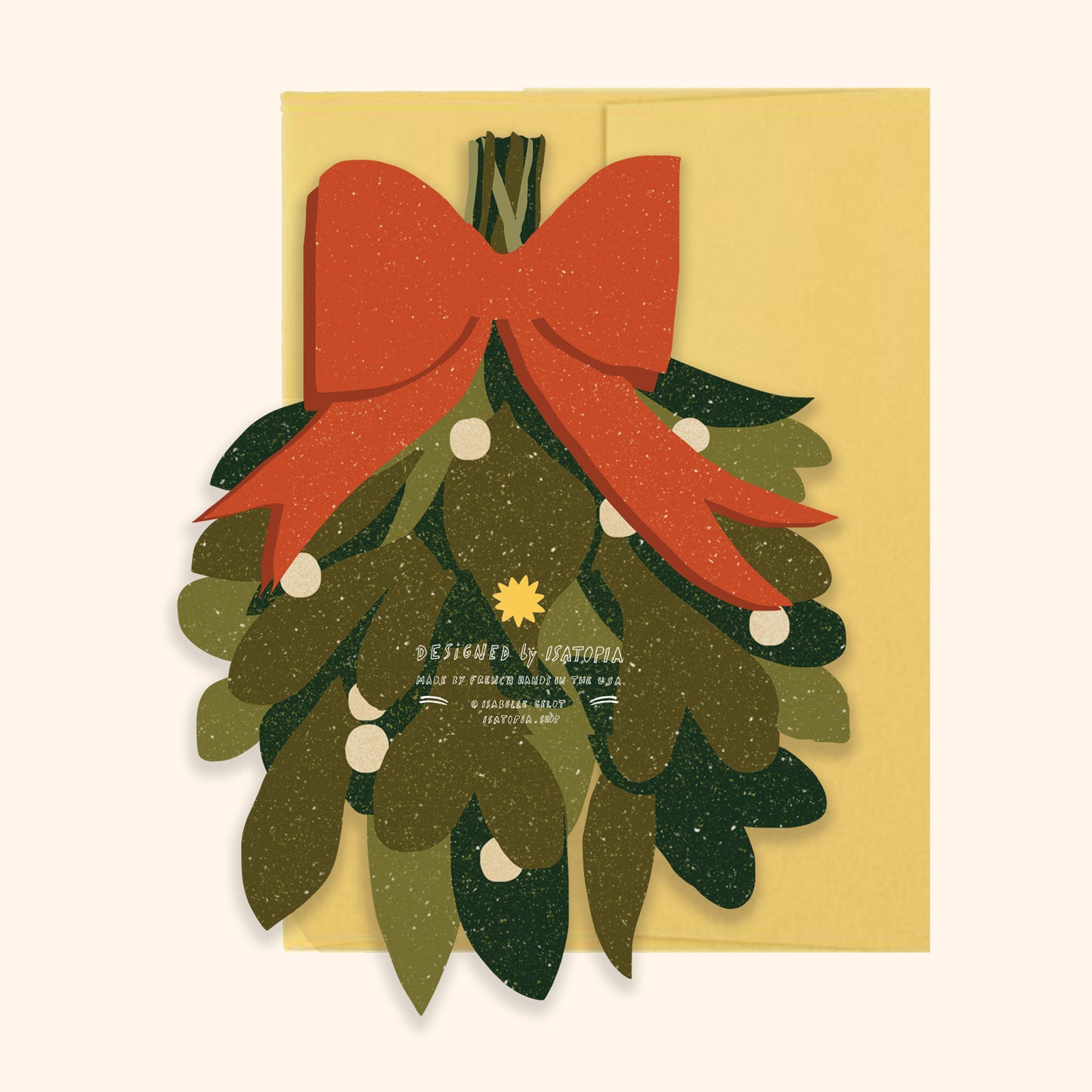 Mistletoe Die Cut Card