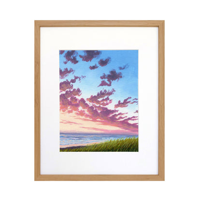 Catherine Freshley: Ocean Sunset on the Oregon Coast Print