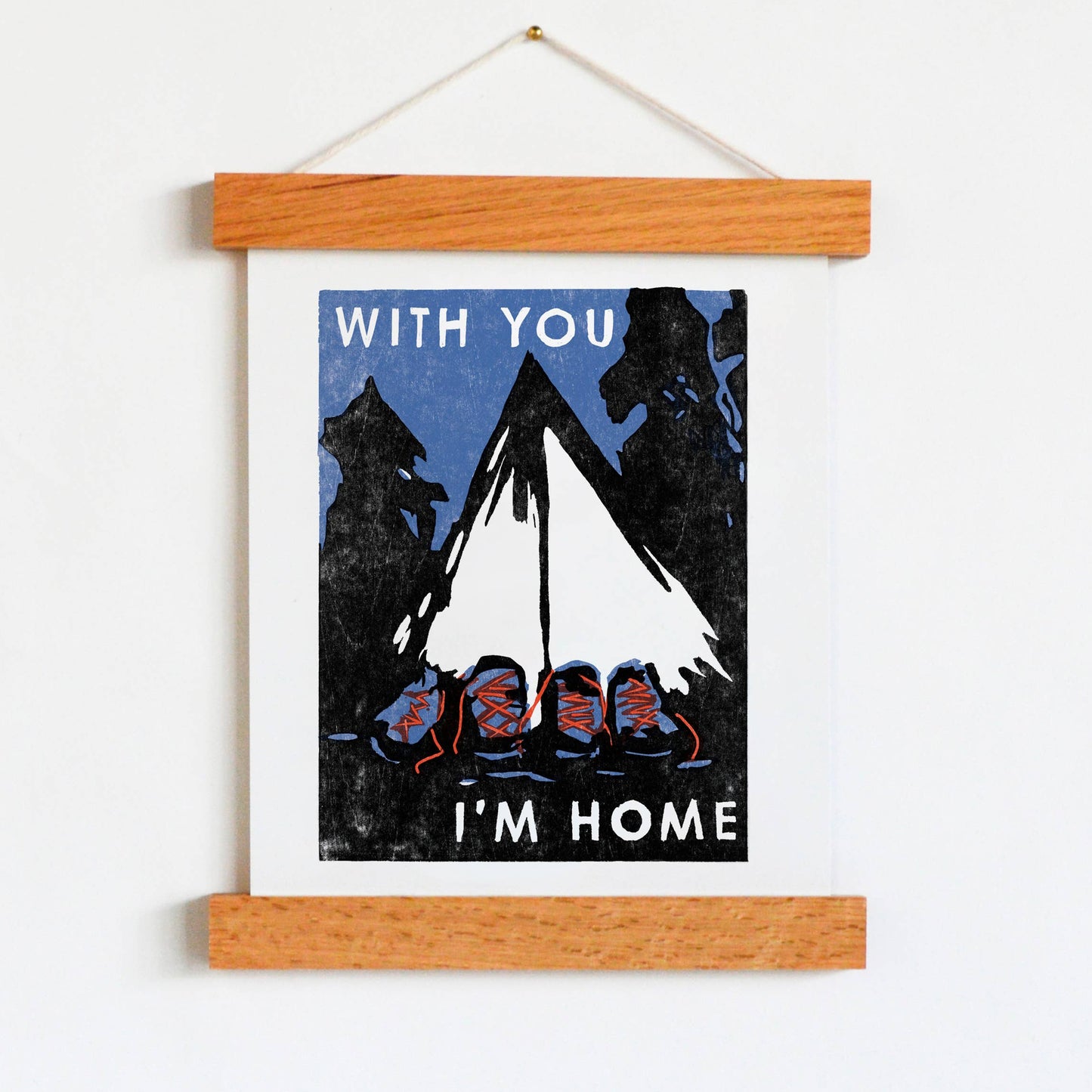 Heartell Press: With You I'm Home Art Print