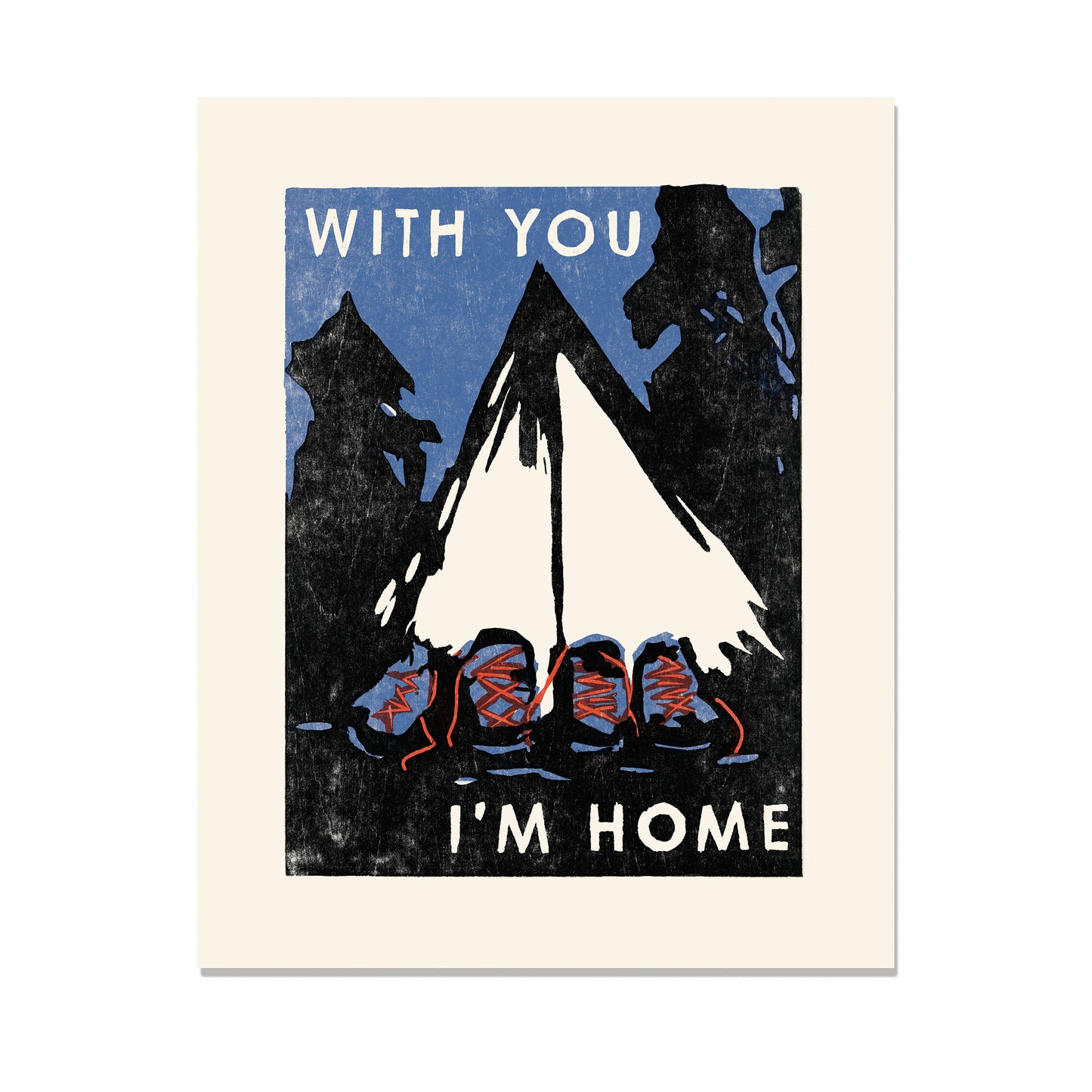 Heartell Press: With You I'm Home Art Print