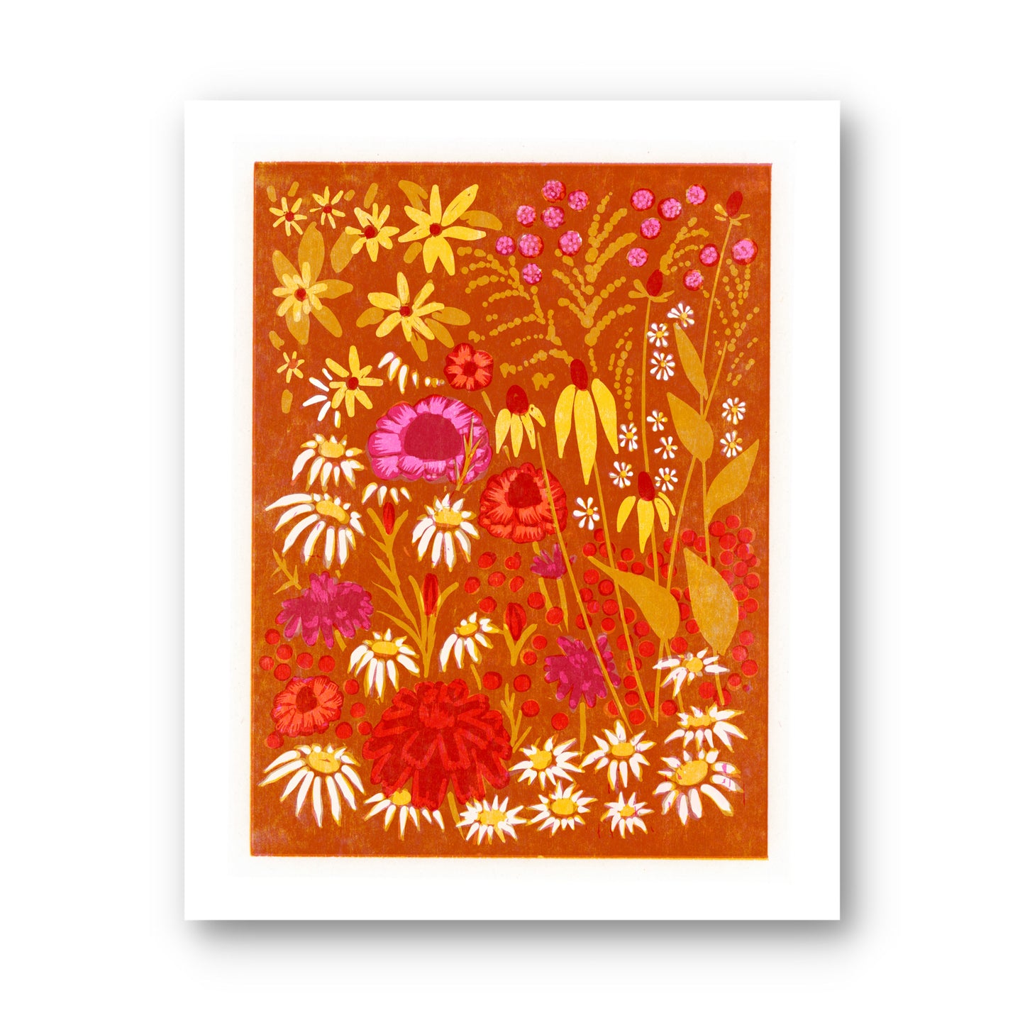 Heartell Press: Marigolds and Rudbeckia Art Print