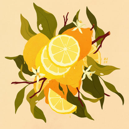 Samantha Mash: Lemons Print