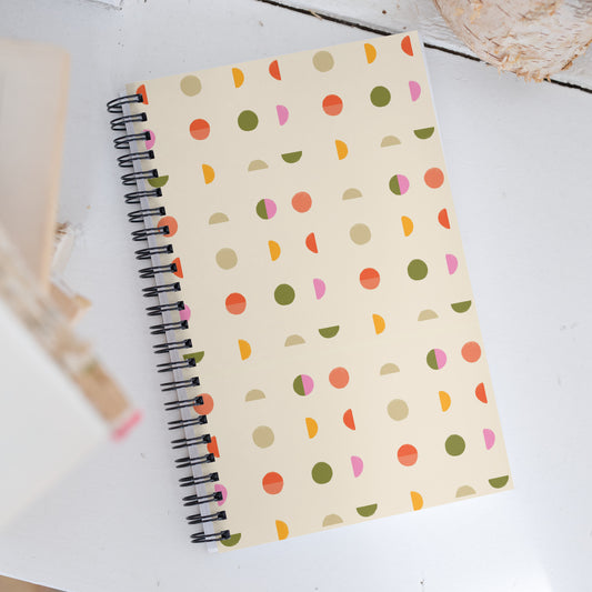 Half Moon Spiral Notebook