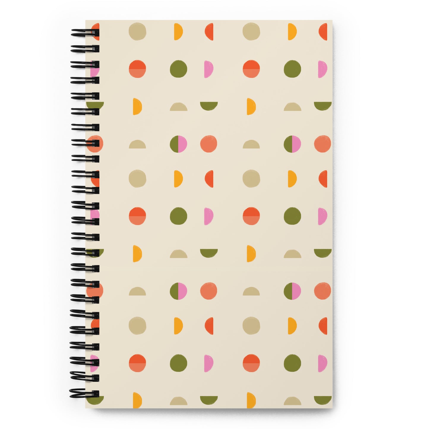 Half Moon Spiral Notebook