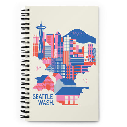 Seattle Skyline Spiral Notebook