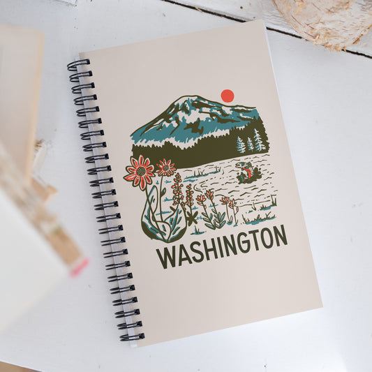 WA Mountain Lake Spiral Notebook