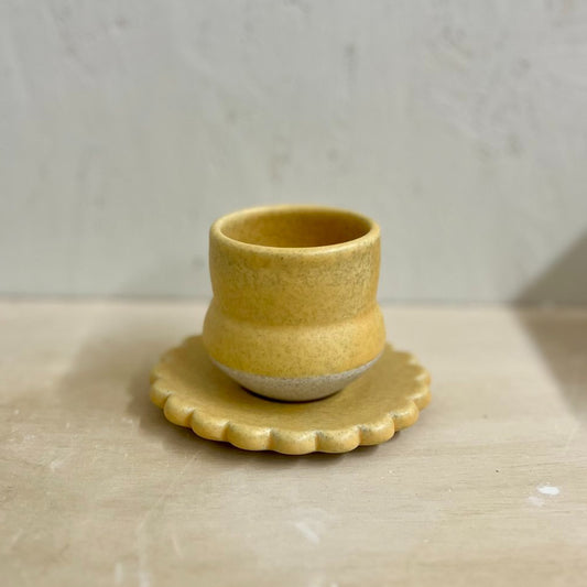 Spresso Cup + Saucer Set in Marigold