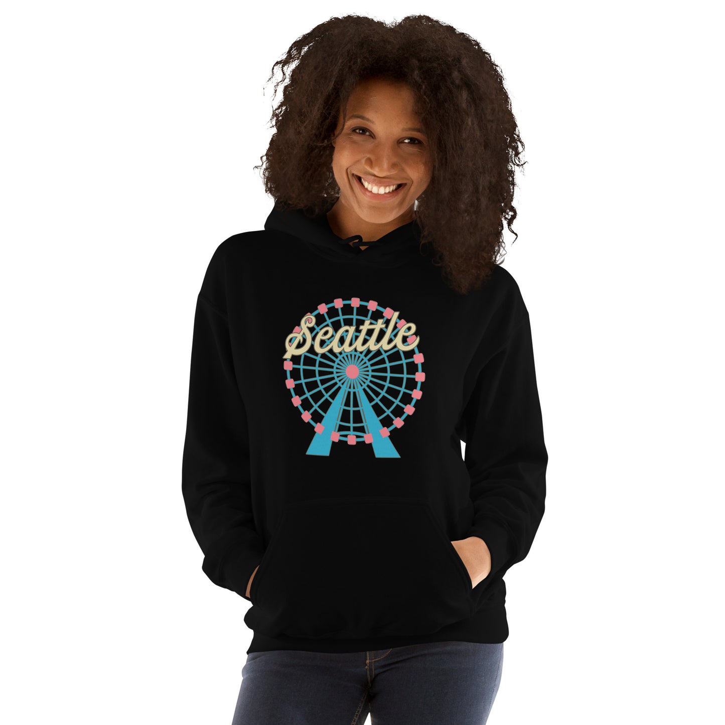 Seattle Ferris Wheel Unisex Hoodie