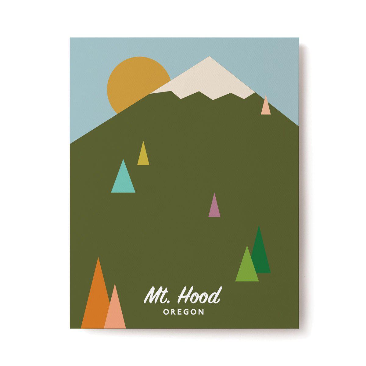 Retro Mt. Hood Print