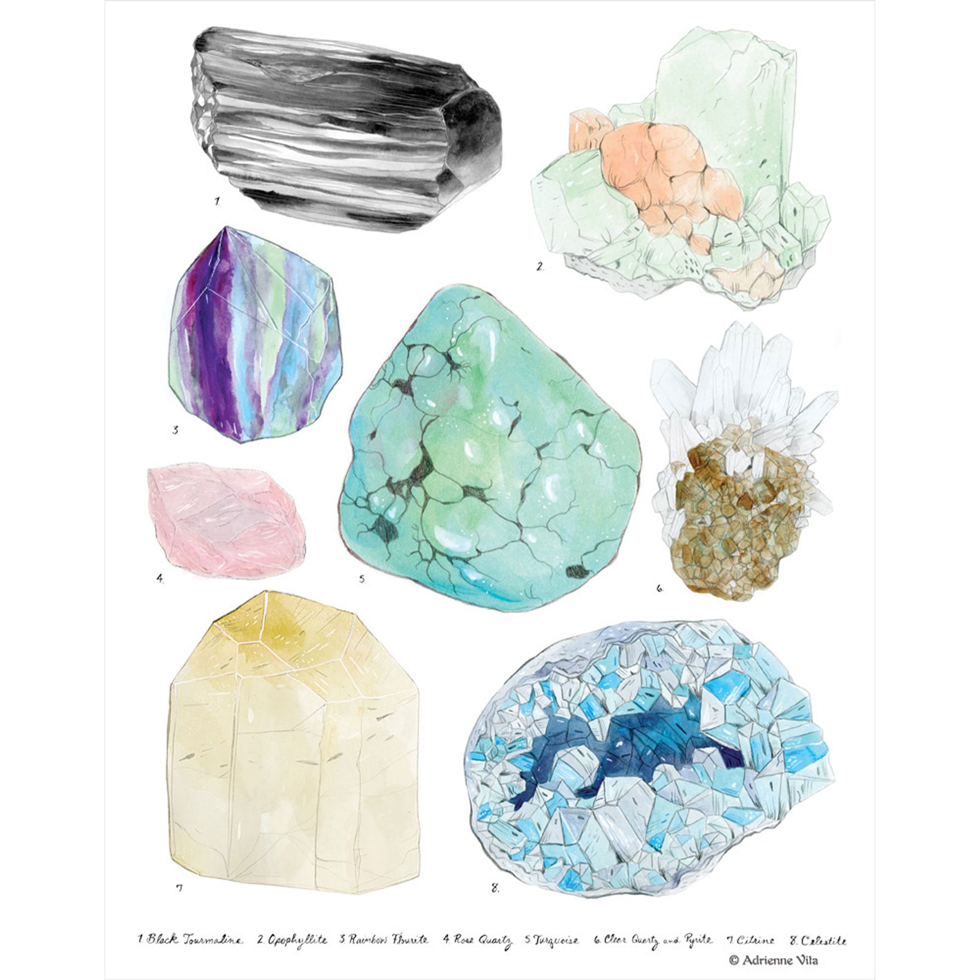 Labradorite crystal - sticker — Adrienne Vita
