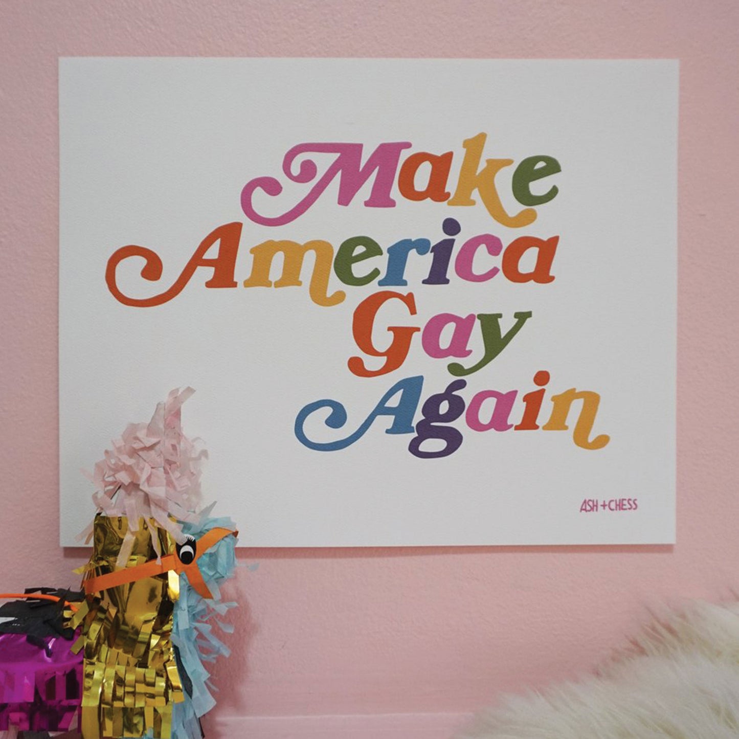 Ash + Chess: Make America Gay Again Print