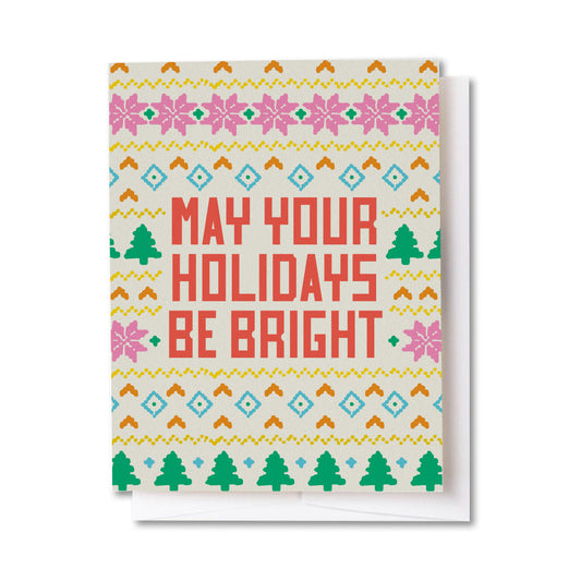 Be Bright Knit Holiday Card