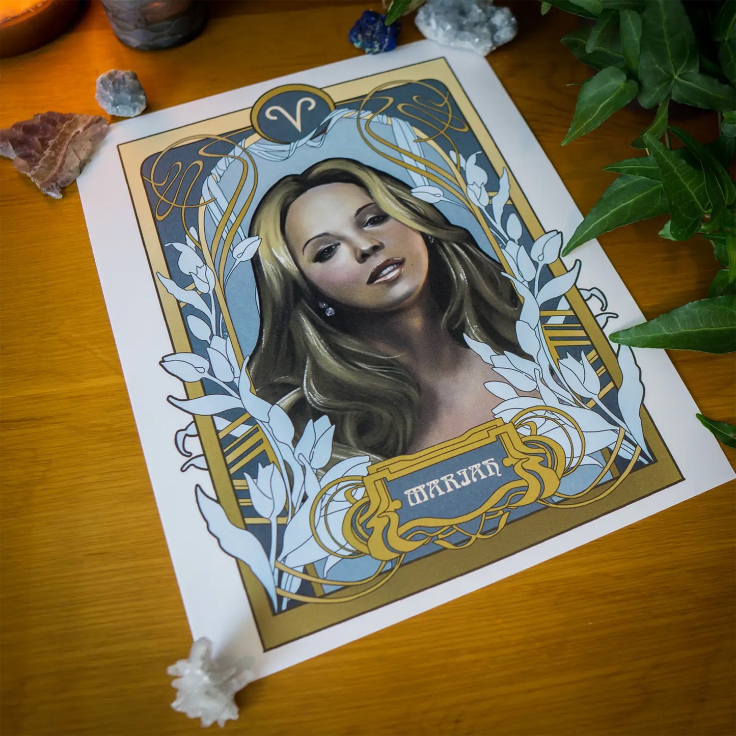 Black Zodiac: Mariah Carey - Aries Print