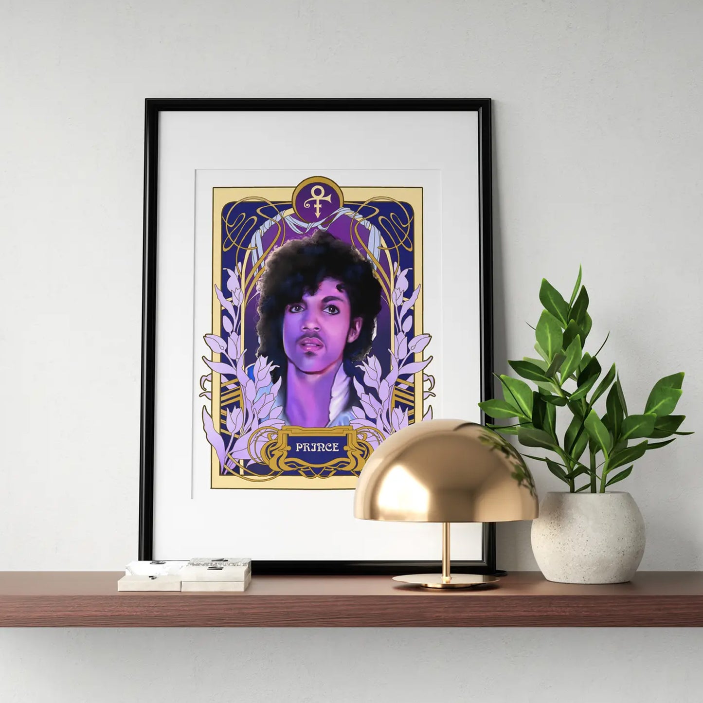 Black Zodiac: Prince - Gemini Print