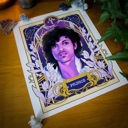 Black Zodiac: Prince - Gemini Print