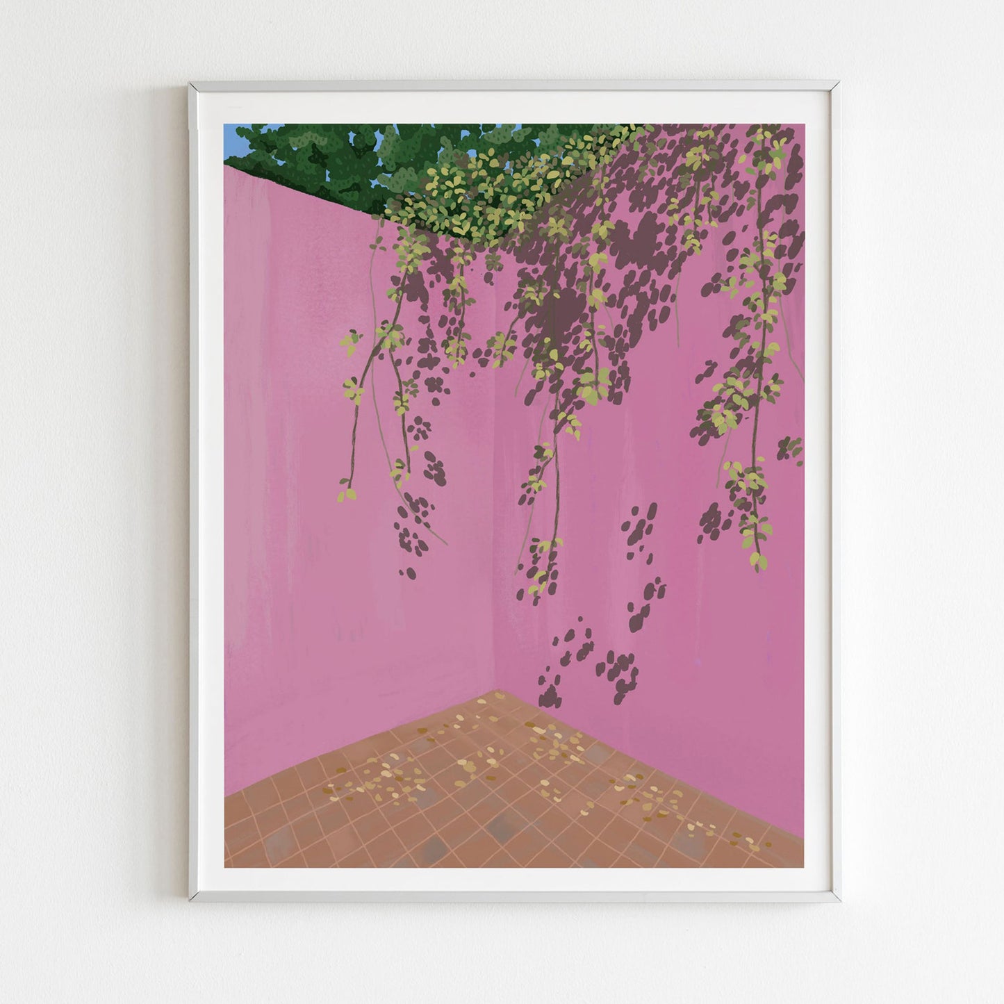 by Persimmon: Casa Luis Barragan Pink Wall Art Print