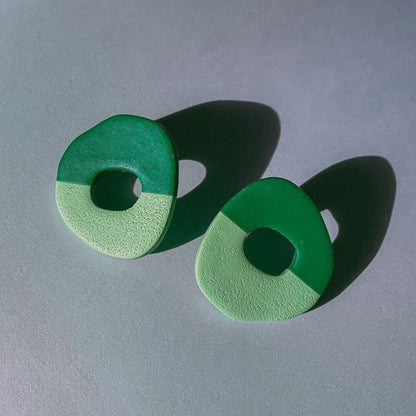 Amy Green Colorblock Earrings