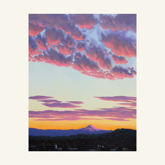 Catherine Freshley: Mt. Hood Sunrise 3 Print