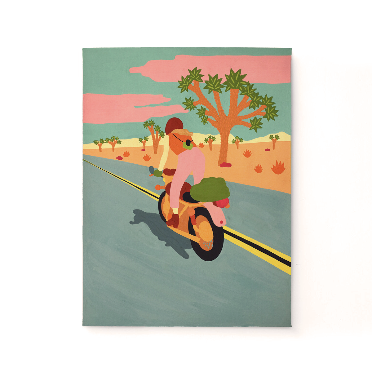 Celina Coppetti: Woman Riding Through the Desert Print