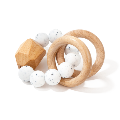 Chewable Charm Moonstone Hayes Silicone and Wood Teether 