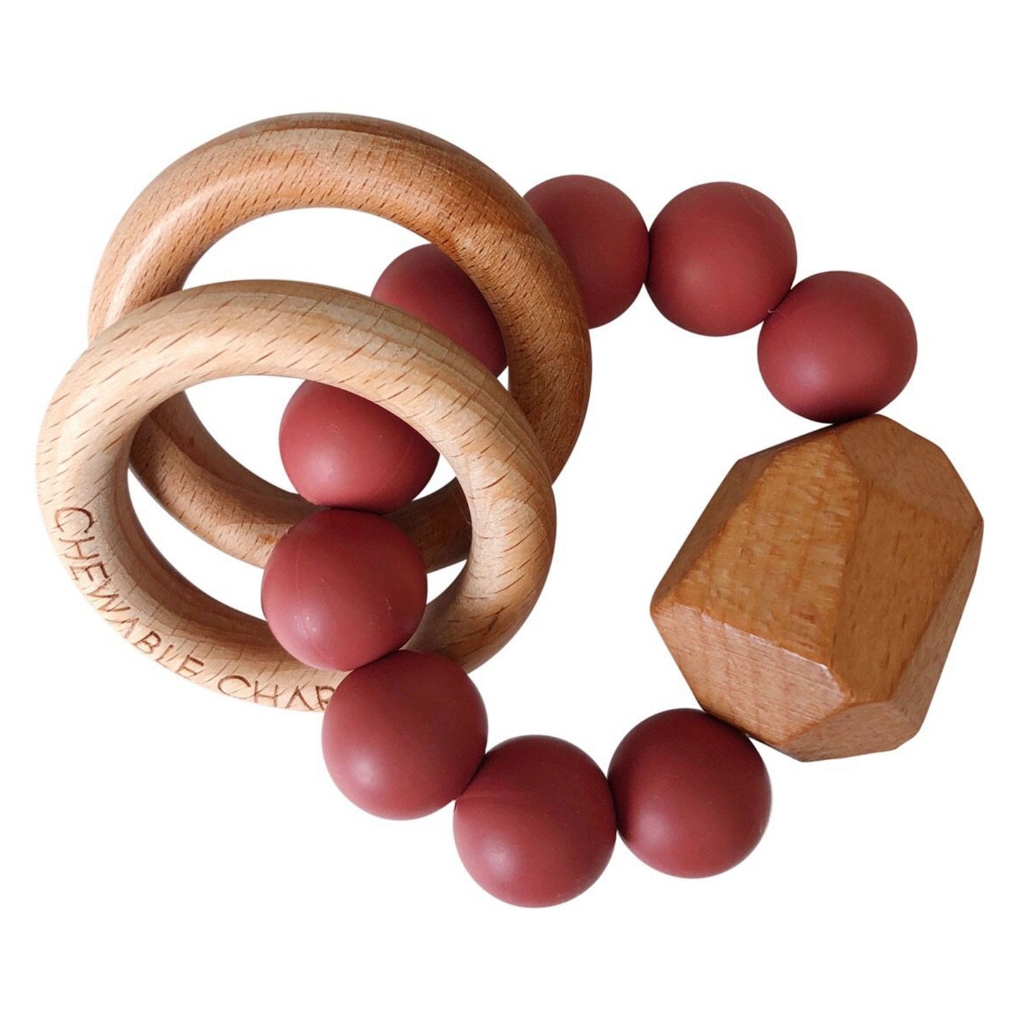 Hayes Silicone + Wood Teether