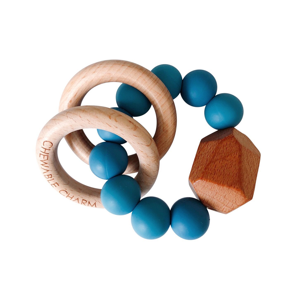 Chewable Charm Niagra Hayes Silicone and Wood Teether 