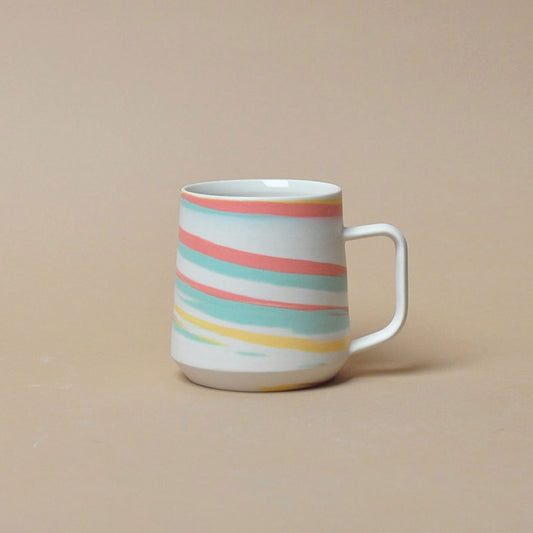 Rainbow Taffy Porcelain Mug