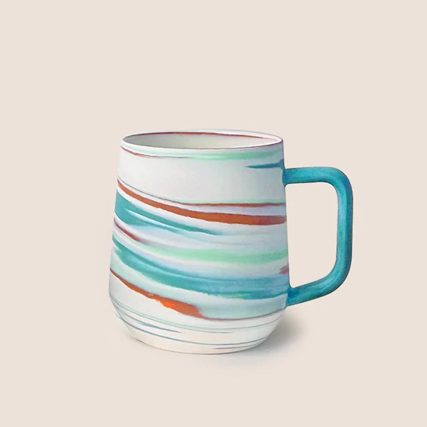 Seafoam Taffy Porcelain Mug