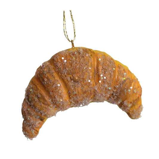 Clay Croissant Ornament