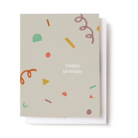 Happy Birthday Confetti Card