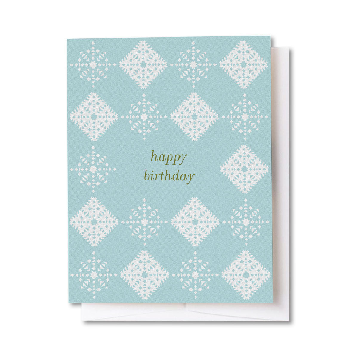 Happy Birthday Snowflakes Card