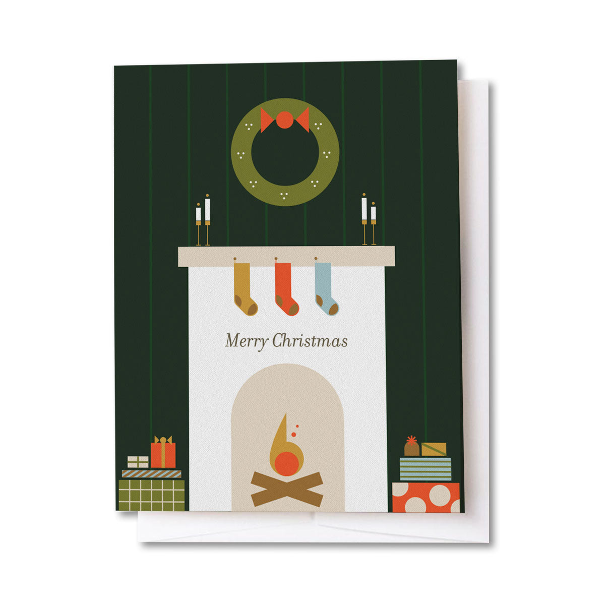 Merry Christmas Mantle Card