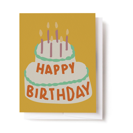 Wonky Birthday Cake Card