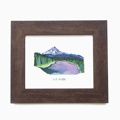 Erin Vaughan Illustration: Mount Hood Print