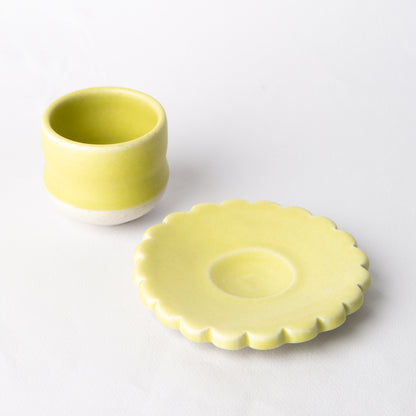 Spresso Cup + Saucer Set in Zest