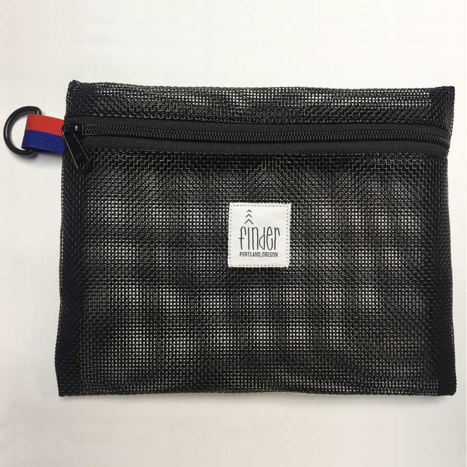 Finder Goods black zippered accessory pouch 