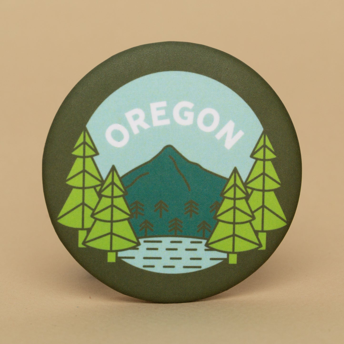 Lost Lake Round Magnet