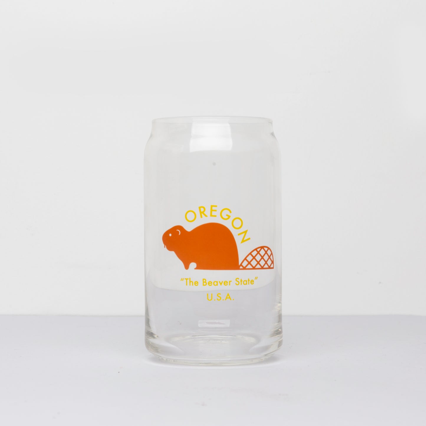Oregon Beaver Beer Can Glass