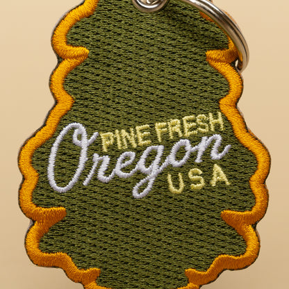 Oregon Pine Fresh Patch Keychain