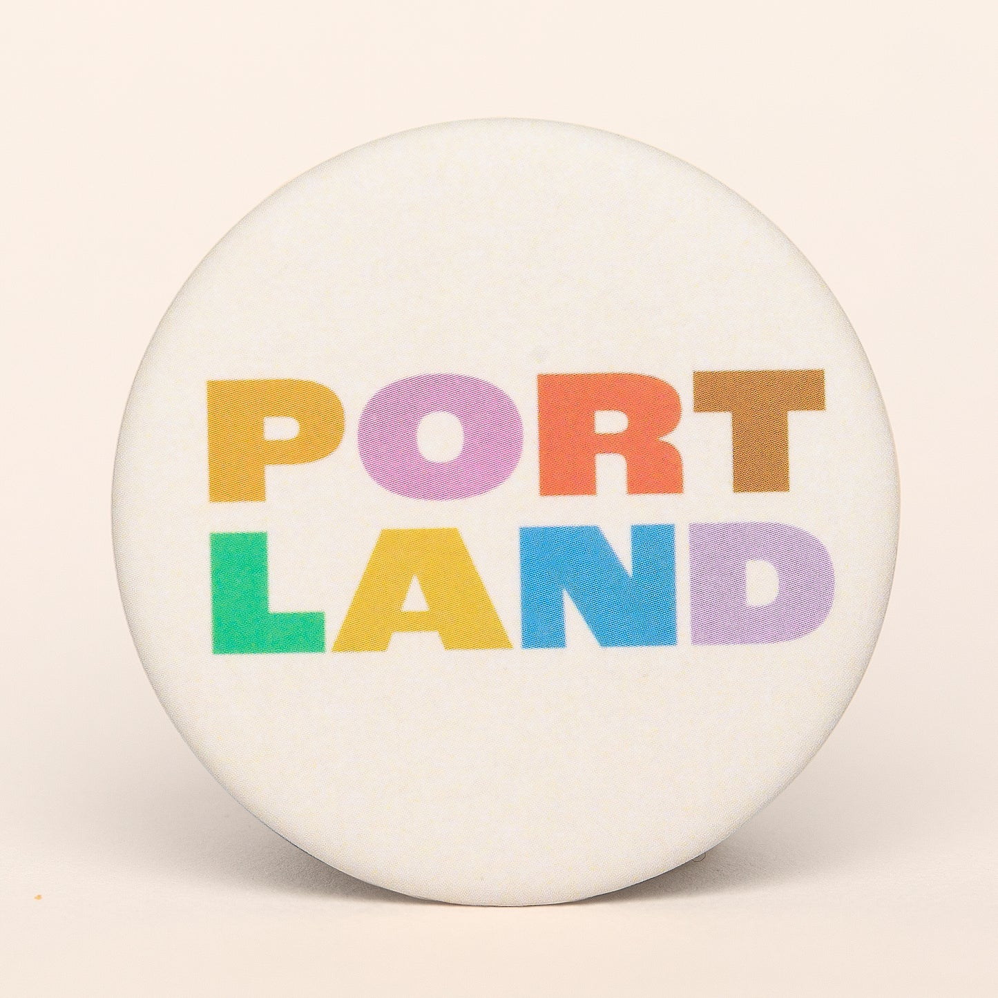 Portland Color Block Round Magnet